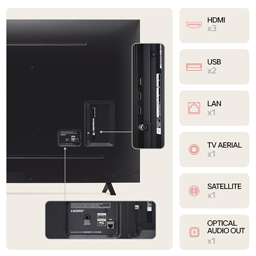 LG 43UT73006LA 43-Inch 4K UHD Smart TV, α5 AI Processor Gen7, Freeview Play and Amazon Alexa, 60Hz, Ashed Blue [Model 2024]