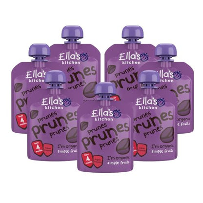 Ella's Kitchen First Taste Prunes 70g, Pack of 7, (Packing May Vary)
