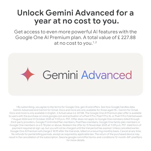 Google Pixel 9 Pro - Unlocked Android Smartphone with Gemini, Triple Rear Camera System, 24-Hour Battery, and 6.3" Super Actua Display - Hazel, 128GB