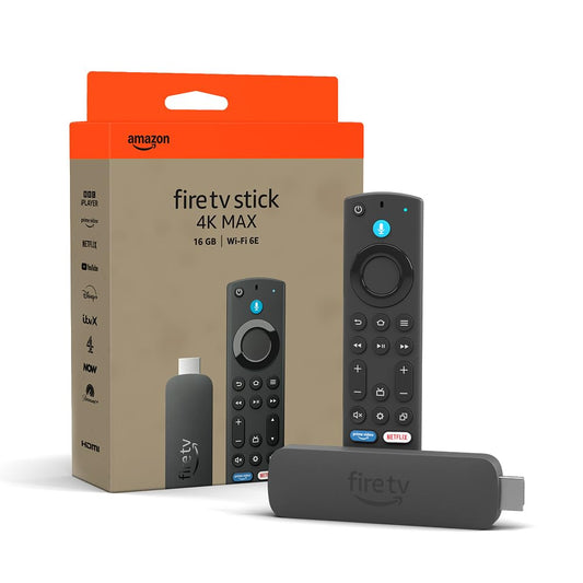 Amazon Fire TV Stick 4K Max (Newest gen), supports Wi-Fi 6E, Ambient Experience