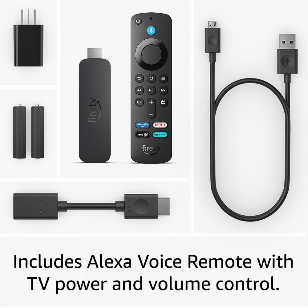 Amazon Fire TV Stick 4K (Newest gen), supports Wi-Fi 6, Dolby Vision/Atmos, HDR10+