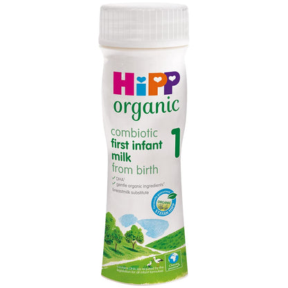 HiPP Organic 1 First Milk Ready To Feed 200ml (pack of 6)