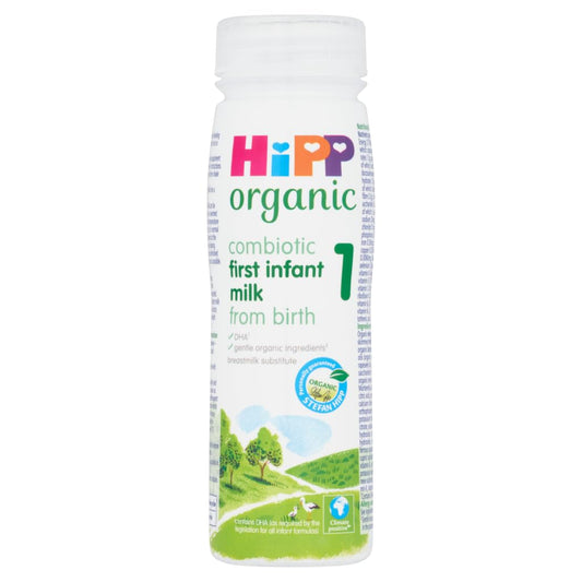 HiPP Organic 1 First Milk Ready To Feed 200ml (pack of 6)