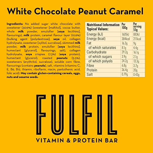 FULFIL Vitamin and Protein Bars (15 x 55 g Bars)