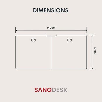 SANODESK QS+110 * 60 Electric Standing Desk