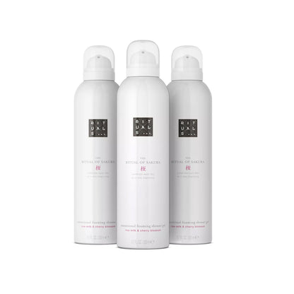 RITUALS Shower Foam Value Pack – The Ritual of Hammam, Sport and Homme - full size foaming shower gels - 3 x 200 ml