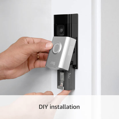 Certified Refurbished Ring Battery Video Doorbell Plus by Amazon|Wireless Video Doorbell Camera with 1536p HD Video,Head-To-Toe View,Colour Night Vision,Wi-Fi,DIY|30-day free trial of Ring Home