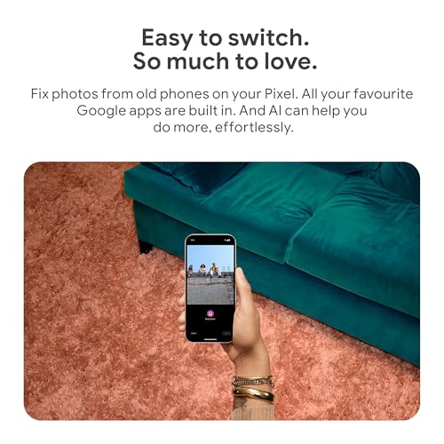 Google Pixel 9 Pro - Unlocked Android Smartphone with Gemini, Triple Rear Camera System, 24-Hour Battery, and 6.3" Super Actua Display - Hazel, 128GB