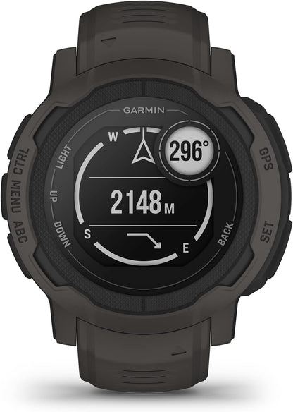 Garmin [Renewed] Instinct 2 GPS 45mm Smartwatch, Rugged watch, Built-in Sports Apps & Health Monitoring, Ultratough Design Features, up to 28 days Battery Life, Graphite (Renewed)