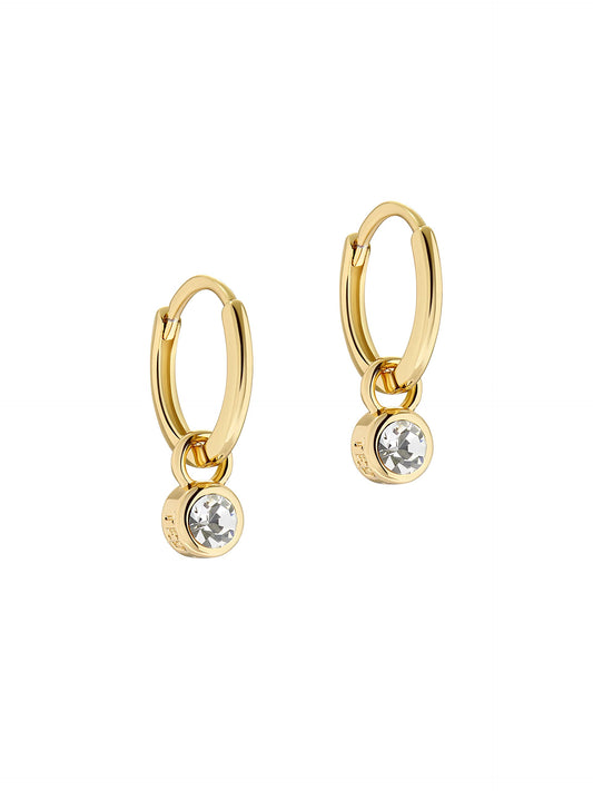 Ted Baker Sinalaa Crystal Huggie Hoop Earrings For Women