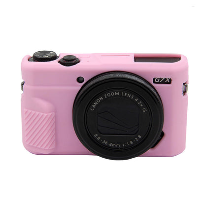 G7X Mark II Camera Case,Soft Silicone Protective Case Ultra-Thin Lightweight Cover for Canon PowerShot G7X Mark II Camera(No Lens Cover) (Pink)