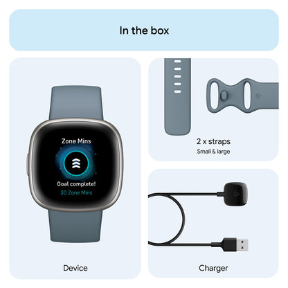 Google Fitbit Versa 4 Fitness Smartwatch with built-in GPS and up to 6 days battery life - compatible with iOS 15 or higher & Android OS 9.0 or higher