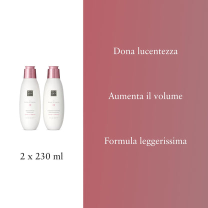 RITUALS The Ritual of Sakura Hair Care Pack - Nourishing Shampoo and Conditioner Gift Set with Wheat Protein, Chia Seeds, Rice and Macadamia Oil - Value Pack 2 x 250ml