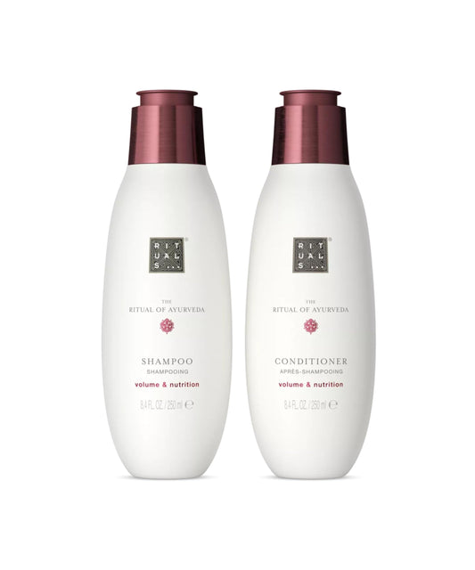 RITUALS The Ritual of Sakura Hair Care Pack - Nourishing Shampoo and Conditioner Gift Set with Wheat Protein, Chia Seeds, Rice and Macadamia Oil - Value Pack 2 x 250ml