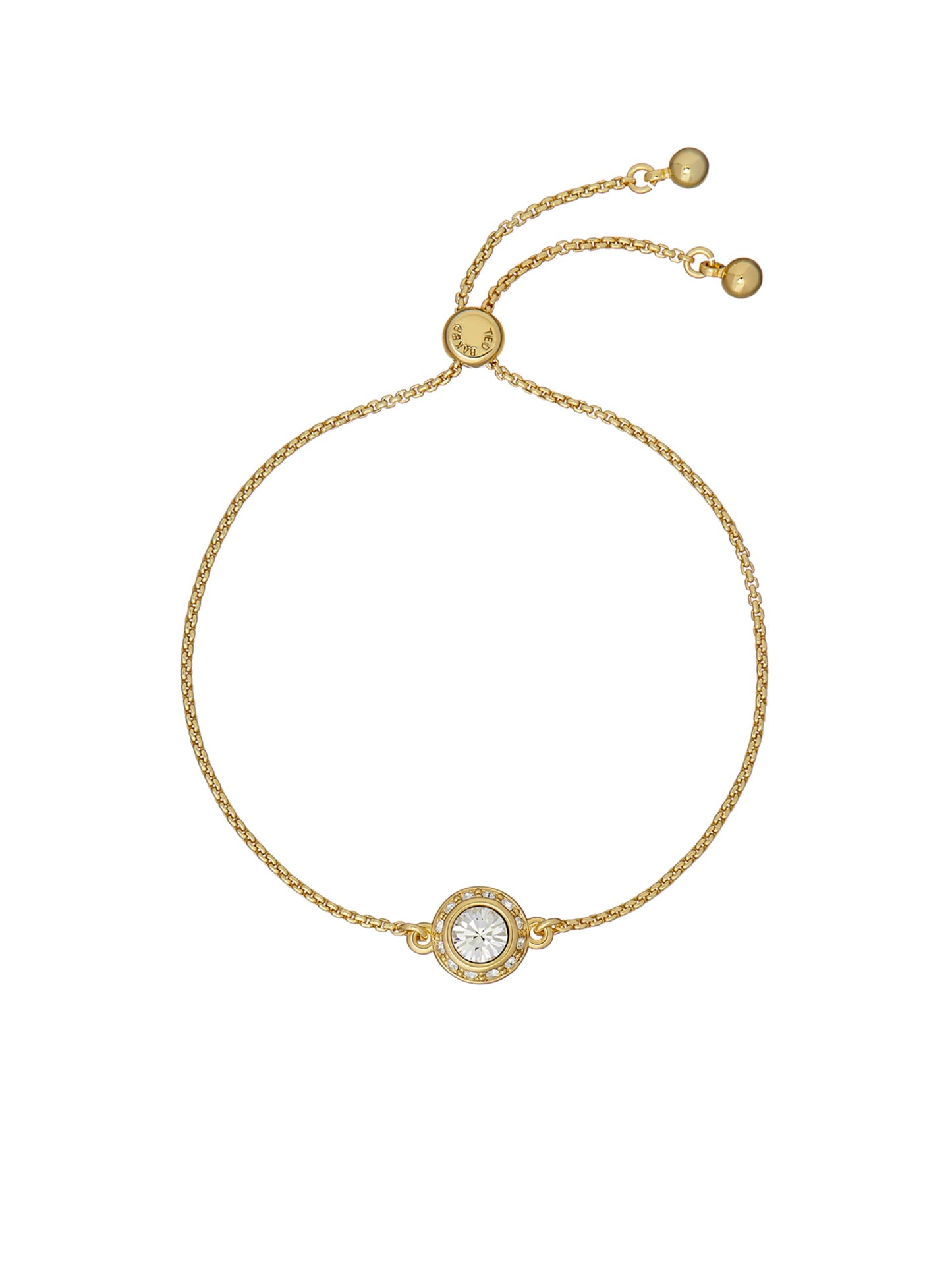 Ted Baker Soleta Solitaire Sparkle Crystal Adjustable Bracelet For Women