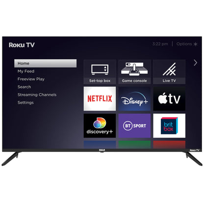 RCA Roku TV 32" Smart TV, RK32HN1 32 Inch HD TV with Apple TV+ BBC Netflix Freeview, DVB-T2/T Dolby Audio HDMI USB, Ideal Television for Small Lounge