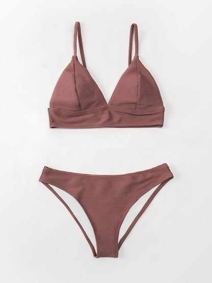 CUPSHE Women's Bikini Set Sexy Lace Up Triangle Bikini Two Piece