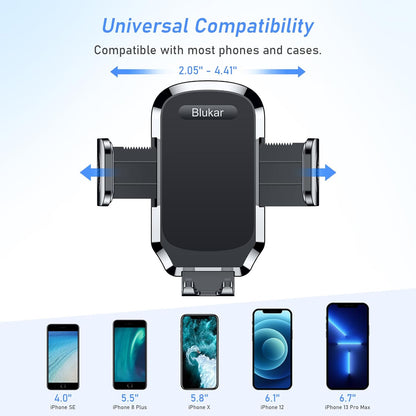 Blukar Car Phone Holder, Air Vent Car Phone Mount Cradle 360° Rotation