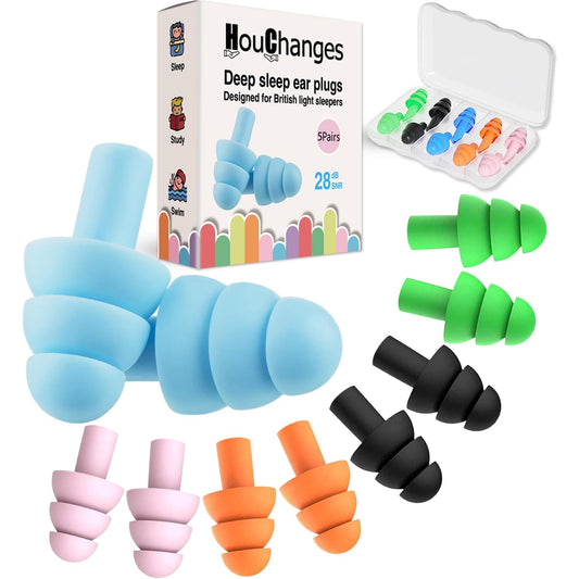 Ear Plugs for Sleep Soft Silicone Reusable