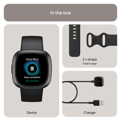 Google Fitbit Versa 4 Fitness Smartwatch with built-in GPS and up to 6 days battery life - compatible with iOS 15 or higher & Android OS 9.0 or higher
