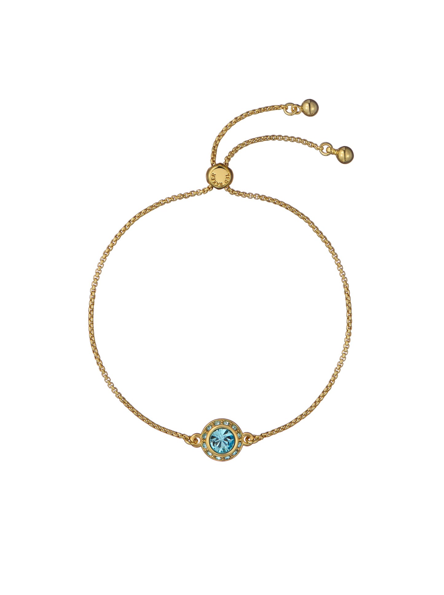 Ted Baker Soleta Solitaire Sparkle Crystal Adjustable Bracelet For Women