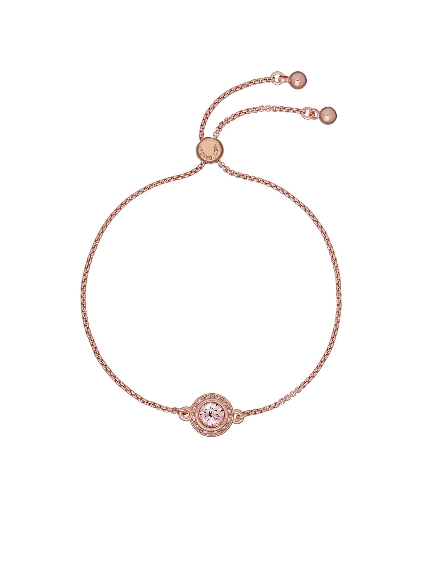 Ted Baker Soleta Solitaire Sparkle Crystal Adjustable Bracelet For Women