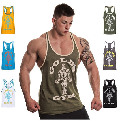 Gold's Gym GGVST004 Men's Training Sports Fitness Tank Top