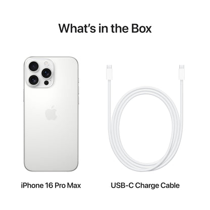 Apple iPhone 16 Pro Max 256 GB: 5G Mobile phone with Apple Intelligence, Camera Control, A18 Pro Chip and a Huge Leap in Battery Life. Works with AirPods; Natural Titanium