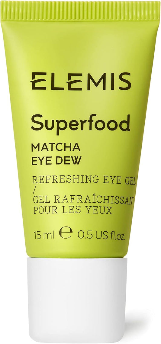 ELEMIS Superfood Matcha Eye Dew, Refreshing Eye Gel Immediately Quenches and Hydrates the Eye Area, Matcha-Infused Cooling Gel, Reduces Puffiness and Boosts Brightness, Wake up Lacklustre Skin, 15ml