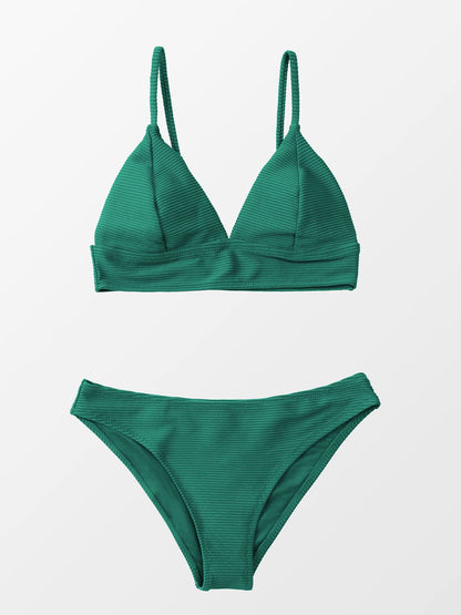 CUPSHE Women's Bikini Set Sexy Lace Up Triangle Bikini Two Piece
