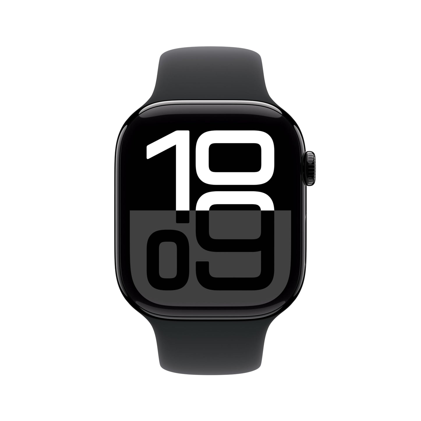 Apple Watch Series 10 GPS 42 mm Smartwatch with Jet Black Aluminium Case with Black Sport Band - S/M. Fitness Tracker, ECG App, Always-On Retina Display, Water Resistant