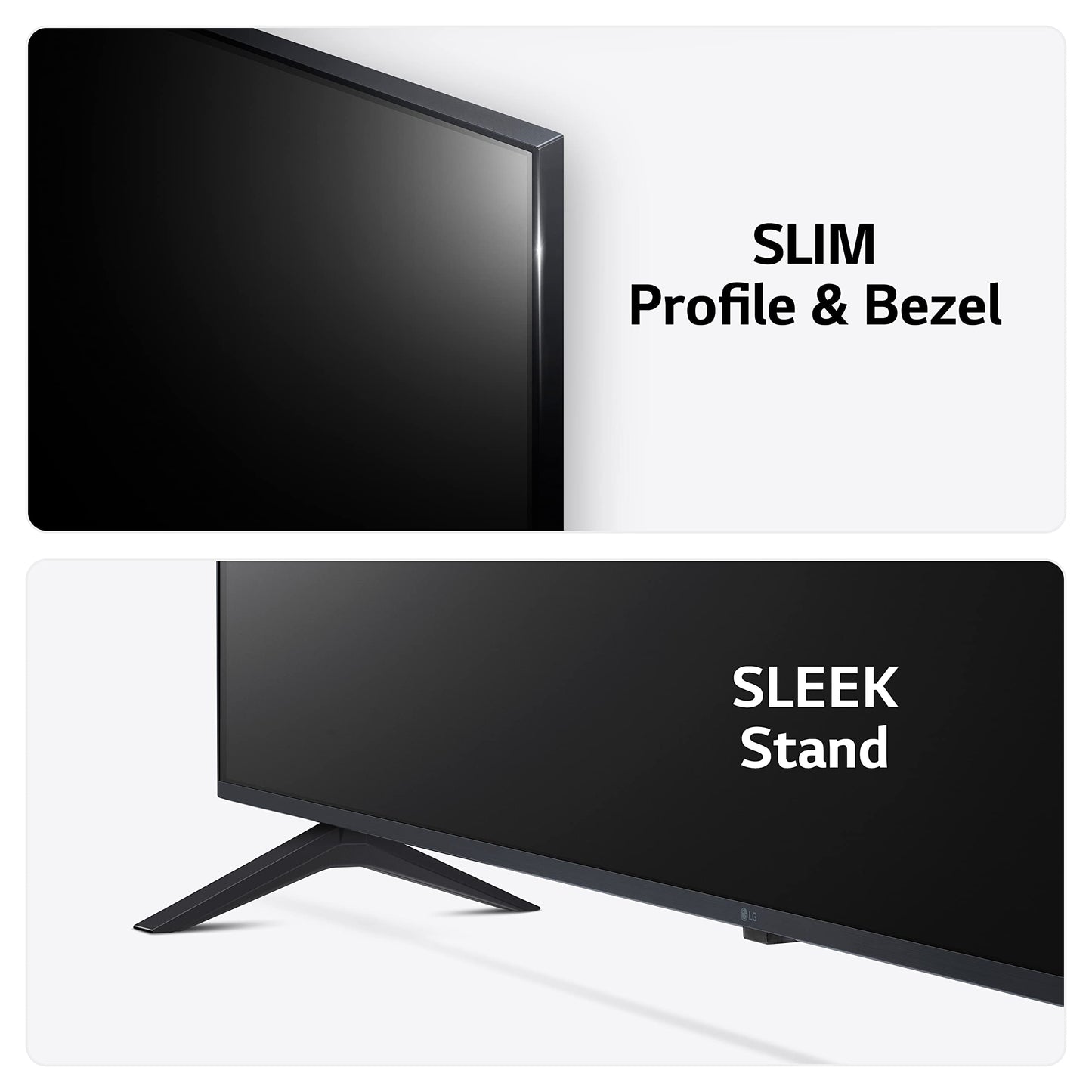 LG 43UT73006LA 43-Inch 4K UHD Smart TV, α5 AI Processor Gen7, Freeview Play and Amazon Alexa, 60Hz, Ashed Blue [Model 2024]