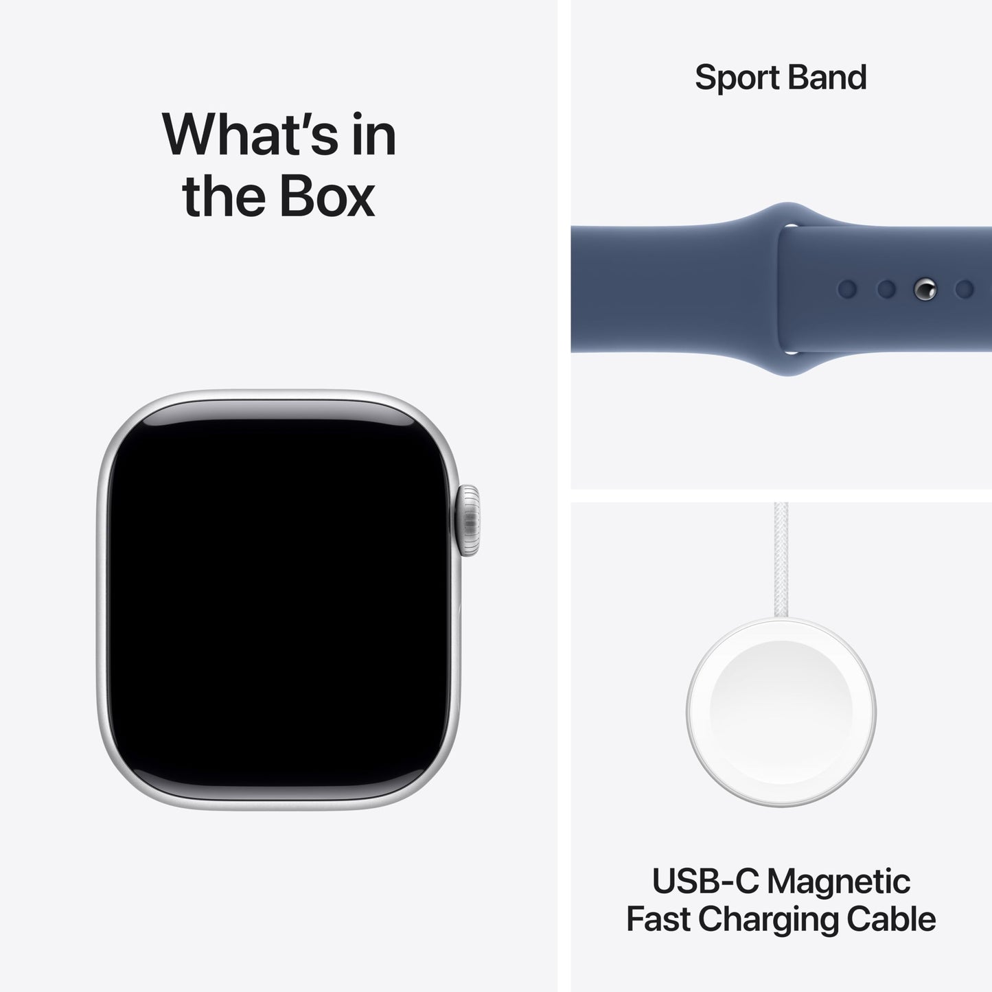 Apple Watch Series 10 GPS 42 mm Smartwatch with Jet Black Aluminium Case with Black Sport Band - S/M. Fitness Tracker, ECG App, Always-On Retina Display, Water Resistant