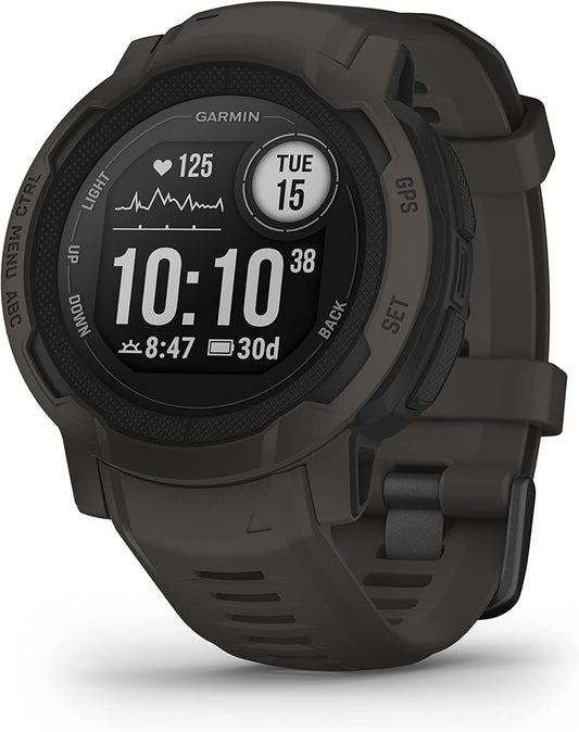 Garmin [Renewed] Instinct 2 GPS 45mm Smartwatch, Rugged watch, Built-in Sports Apps & Health Monitoring, Ultratough Design Features, up to 28 days Battery Life, Graphite (Renewed)
