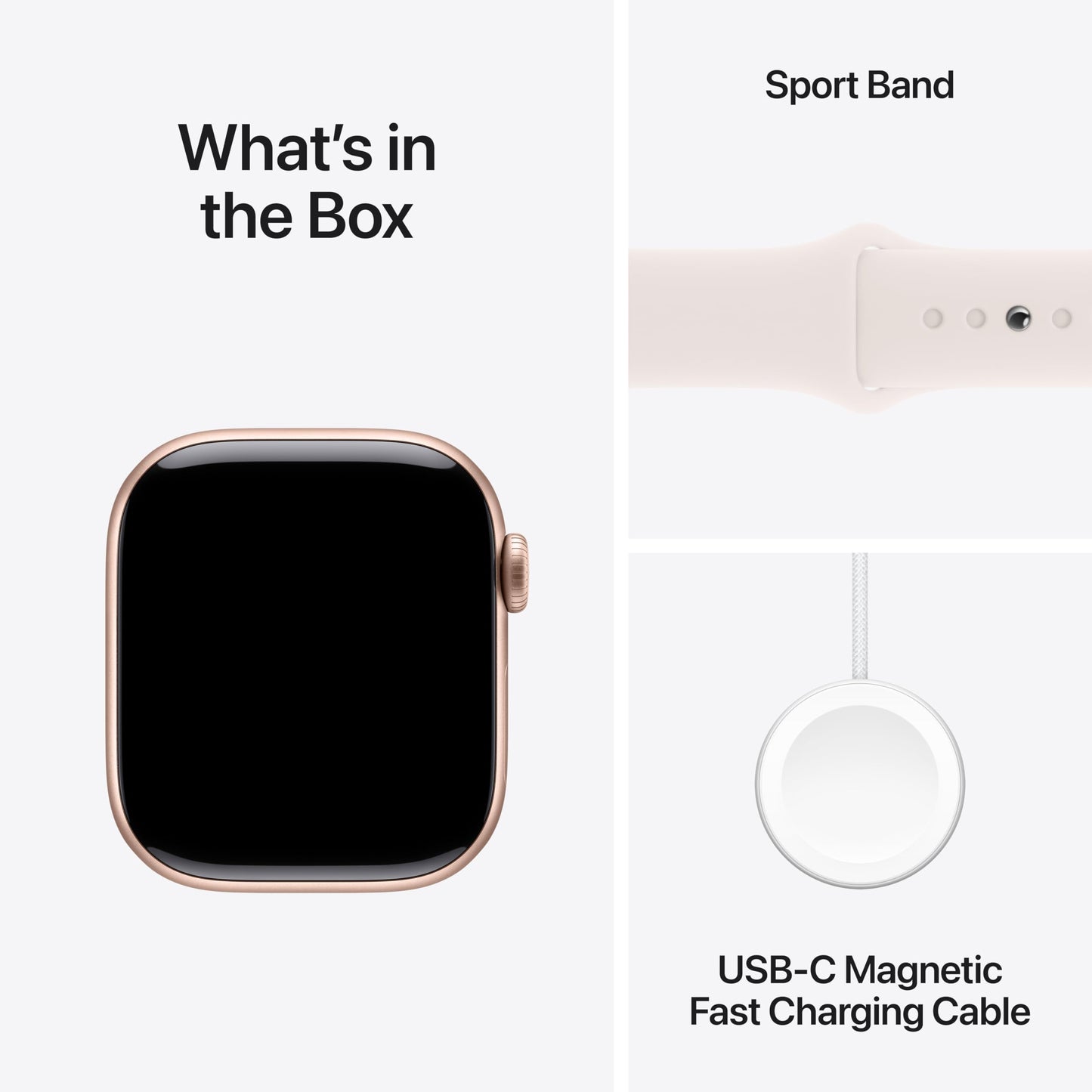 Apple Watch Series 10 GPS 42 mm Smartwatch with Jet Black Aluminium Case with Black Sport Band - S/M. Fitness Tracker, ECG App, Always-On Retina Display, Water Resistant