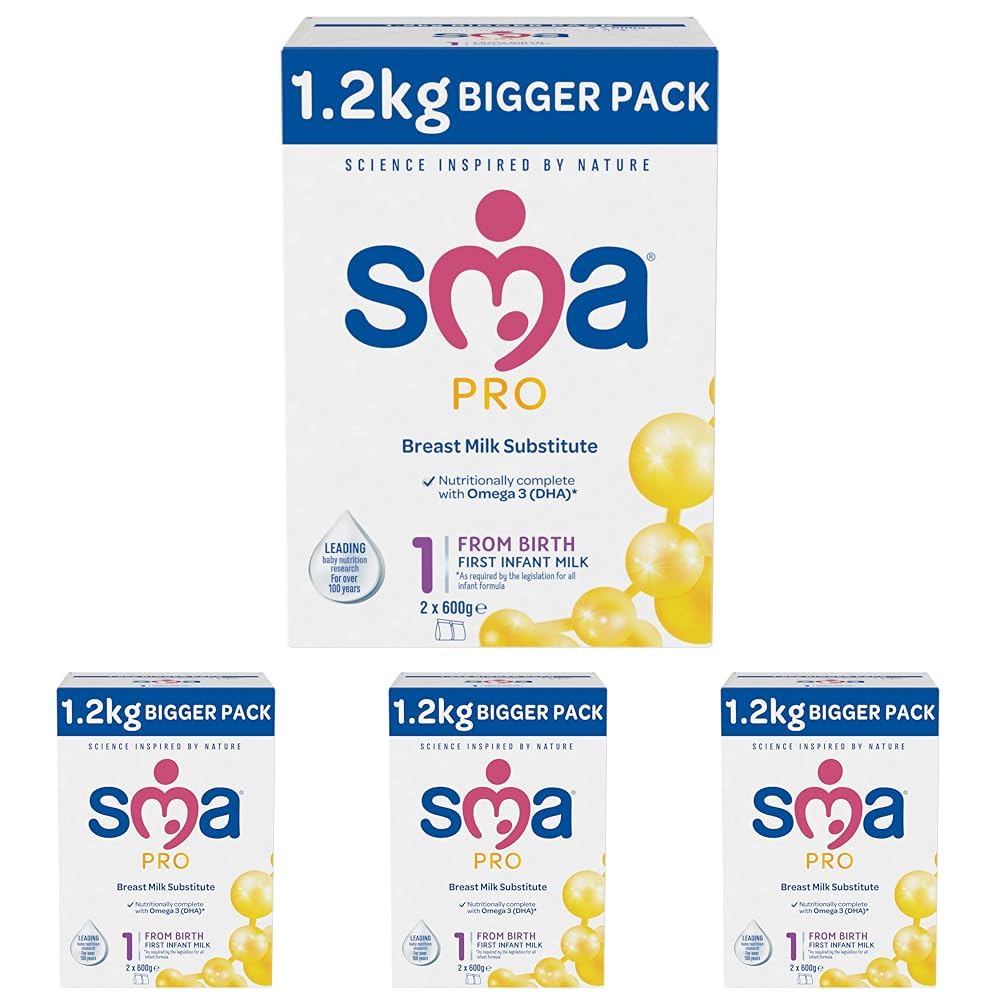 SMA First Infant Baby Milk Powder Formula , from birth , 1.2 kg (Pack of 1),packaging may vary