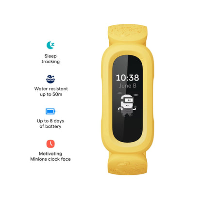 Fitbit Ace 3 Activity Tracker for Kids with Animated Clock Faces