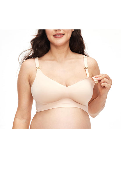 HOFISH 3PACK Full Bust Seamless Nursing Maternity Bras