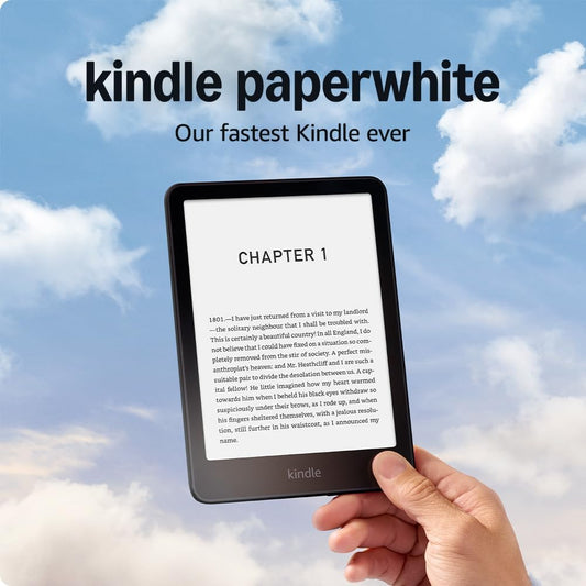 All-new Amazon Kindle Paperwhite (16 GB) Our fastest Kindle ever, with new 7 glare-free display and weeks of battery life With Ads - Black + Kindle Unlimited