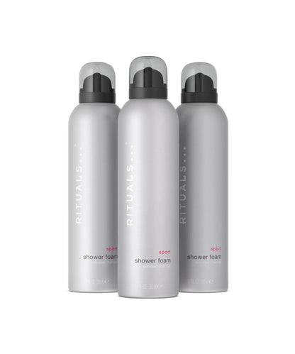 RITUALS Shower Foam Value Pack – The Ritual of Hammam, Sport and Homme - full size foaming shower gels - 3 x 200 ml