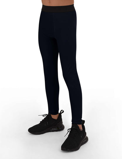 Boys' Running Football Tights Compression Base Layer Leggings