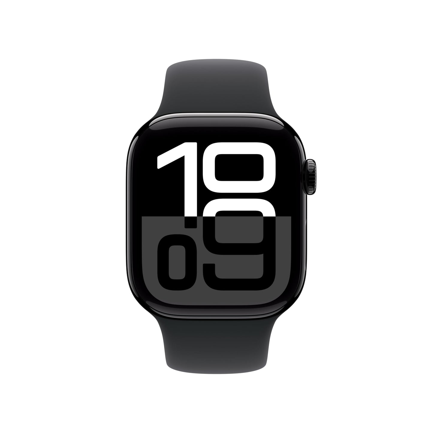 Apple Watch Series 10 GPS 42 mm Smartwatch with Jet Black Aluminium Case with Black Sport Band - S/M. Fitness Tracker, ECG App, Always-On Retina Display, Water Resistant