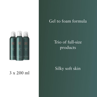 RITUALS Shower Foam Value Pack – The Ritual of Hammam, Sport and Homme - full size foaming shower gels - 3 x 200 ml