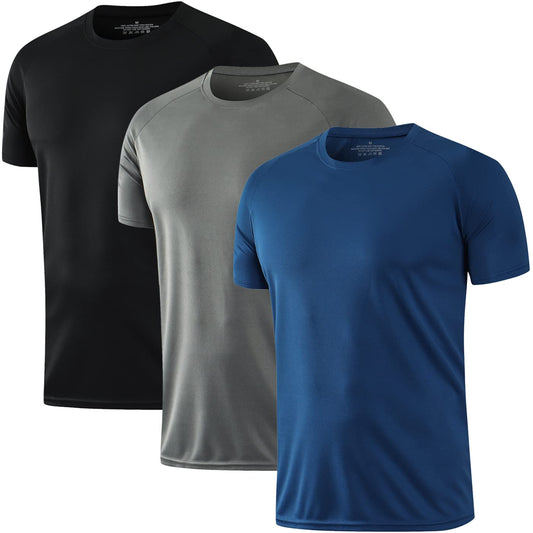 HOPLYNN 3/5 Pack Running Shirts Men