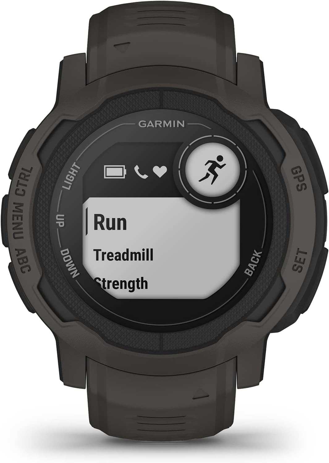 Garmin [Renewed] Instinct 2 GPS 45mm Smartwatch, Rugged watch, Built-in Sports Apps & Health Monitoring, Ultratough Design Features, up to 28 days Battery Life, Graphite (Renewed)