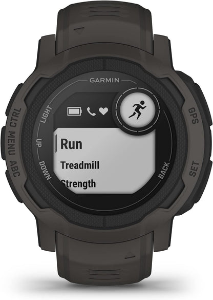 Garmin [Renewed] Instinct 2 GPS 45mm Smartwatch, Rugged watch, Built-in Sports Apps & Health Monitoring, Ultratough Design Features, up to 28 days Battery Life, Graphite (Renewed)