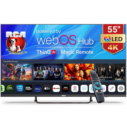 RCA Roku TV 32" Smart TV, RK32HN1 32 Inch HD TV with Apple TV+ BBC Netflix Freeview, DVB-T2/T Dolby Audio HDMI USB, Ideal Television for Small Lounge