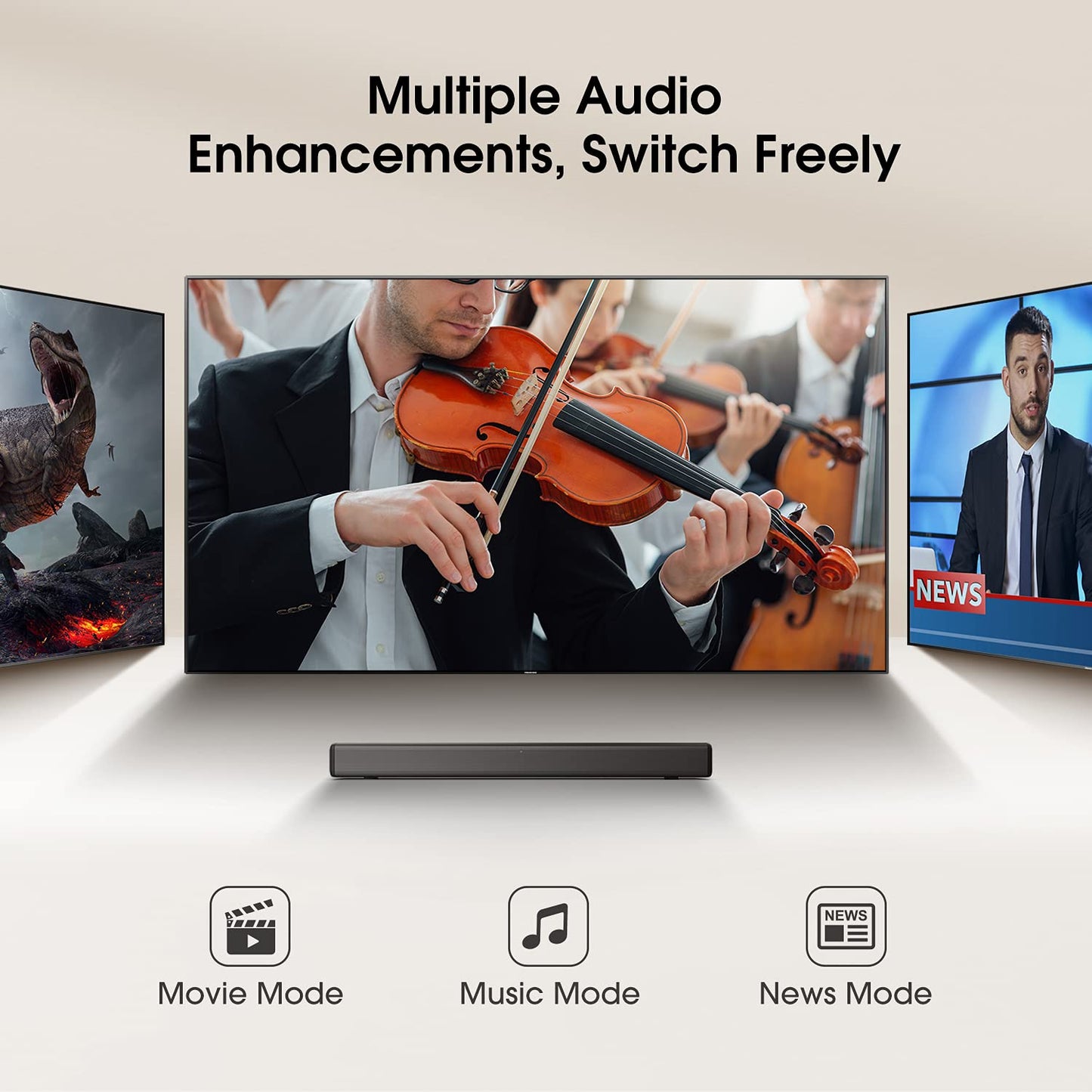 Hisense 43 Inch 4K Smart TV 43E6NTUK - Dolby Vision, Game Mode PLUS with 60Hz VRR ALLM, Smooth Motion, AI Sports Mode, Vidaa OS with Freely, Youtube, Netflix and Disney+ & Now TV (2024 Model)