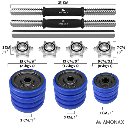 Amonax 20kg 30kg Cast Iron Adjustable Dumbbells