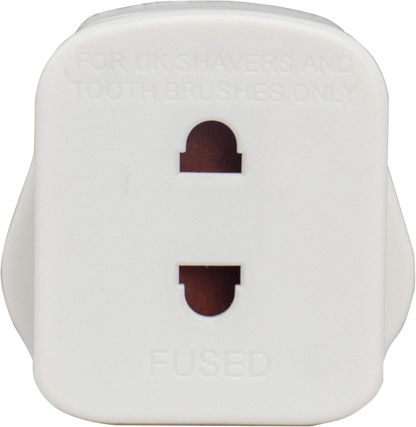 Masterplug Shavingadaptor_01 Electric Shaver Adaptor, 50 x 48 x 46 mm, White